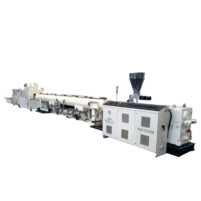 kopen Productielijn voor PVC-waterafvoer en rioolwater met een hoge efficiëntie van 110-200 mm met ZS65/132 Uitvoer 420 kg/uur 8 ton/dag online manufacture