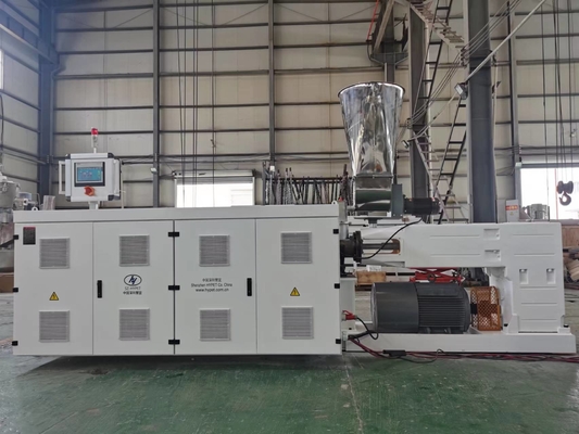 kopen Goedkwaliteit PVC transparante zachte harde PVC pellets guranule parallelle tweeling dubbele schroef extruders HYPS93/38 tegen een goede prijs online manufacture