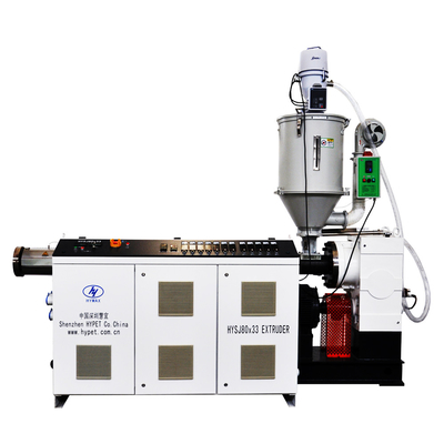 kopen China produceren PVC HDPE PE PPR PS ABS single screw extruder SJ65/30 37kw 110kg/h met efficiënte touqe versnellingsbak online manufacture