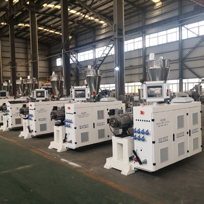 kopen Shenzhen HYPET Conische Twee-Schroefsextruder, PVC Pijp Profielplaat Volledige Productiemachine online manufacture