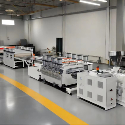 kopen Shenzhen HYPET Carbon Crystal Plate Extrusion Production Line /Three Layers PVC Foam Board Equipment Making Machine Manufacturer online manufacture