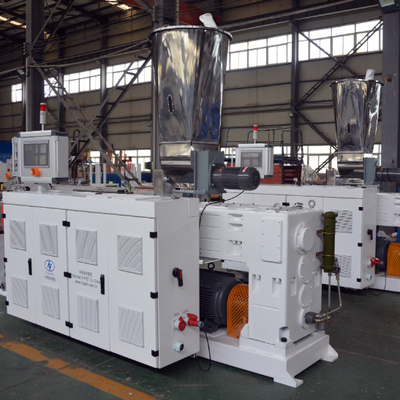 kopen Shenzhen HYPET 65/132 in 37kw motor PVC-extrudermachine Koniek Twin Screw Extruder online manufacture