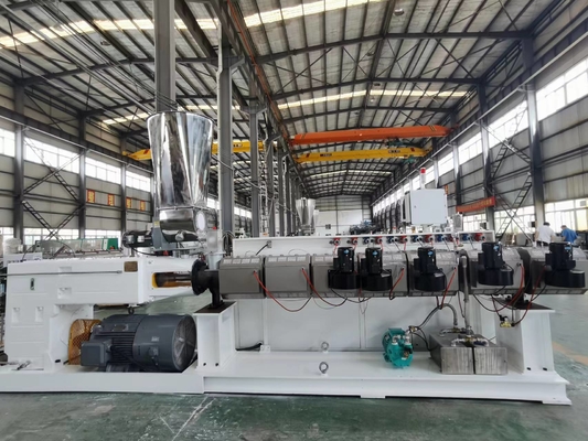 kopen Shenzhen HYPET PS75/38  95/38  125/38 High Efficient And High Speed Parallel Twin Screw Plastic Extruders online manufacture