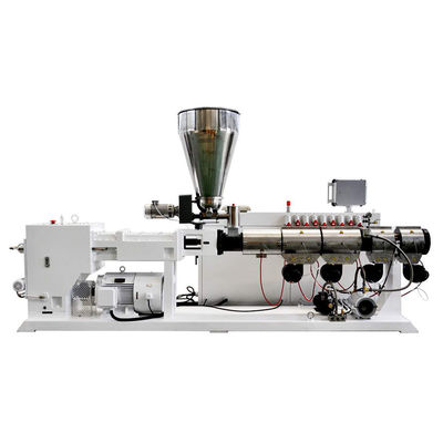 kopen De dubbele Machine van de Schroefextruder/van de de Schroefextruder van pvc de Parallelle Machine HYPS90/28 online manufacture