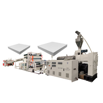 kopen WPC PVC Vrije Huid Hard Schuim Korst Board Plastic Extruder Machine Voor Meubelen Decoratie Huis Reclame online manufacture