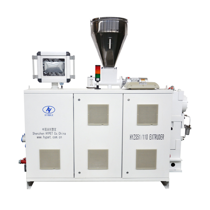 PVC-poeder in een enkele wand gegolfde pijpmachine met HYZS51/110 conische tweeling schroef extruder