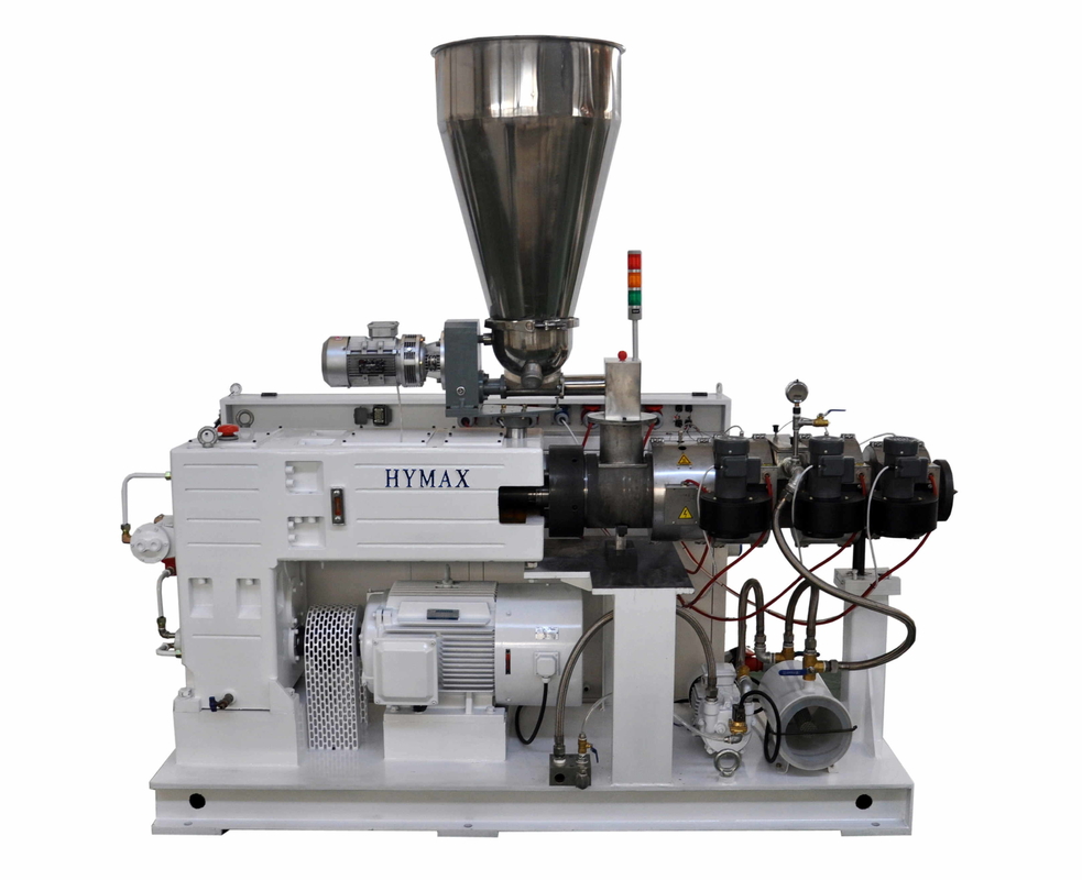 Verticaal type dubbel schroef extrudermachine met hoog koppel ZS65/132 voor PVC-buisprofiel