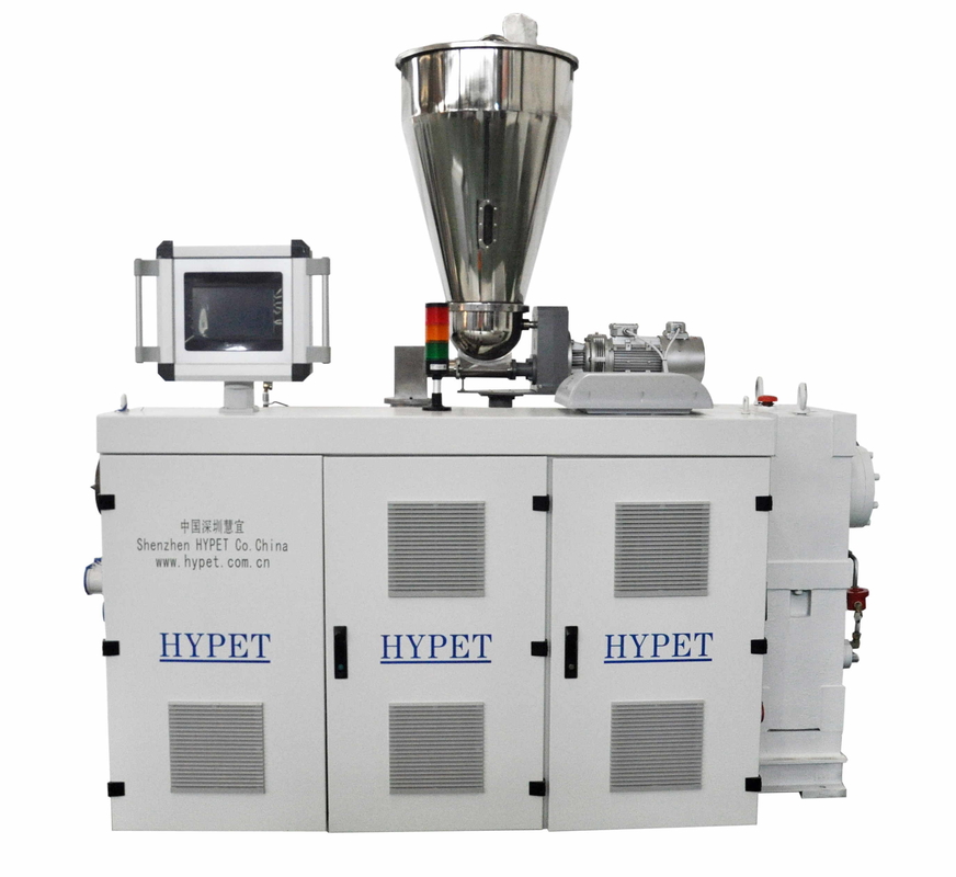 Verticaal type dubbel schroef extrudermachine met hoog koppel ZS65/132 voor PVC-buisprofiel