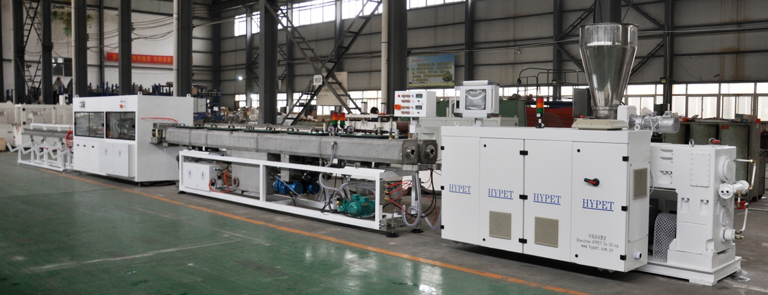 High Output 90-160mm PVC UPVC waterpijp drainage rioolpijp maken machine met HYPET 65/132 Twin Scew Extruder