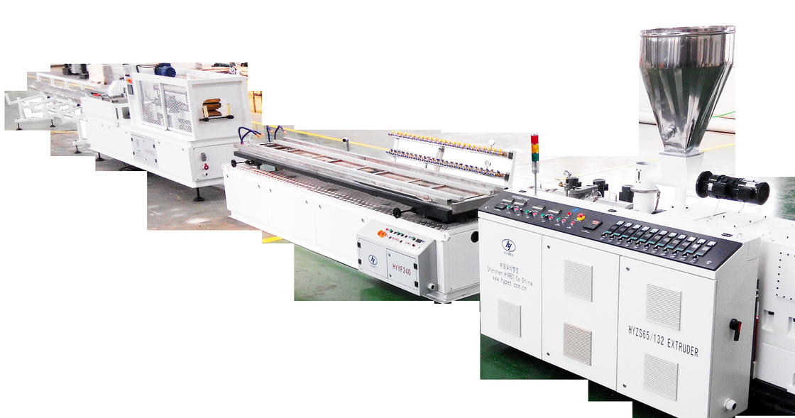 200-300 mm PVC plafondwandpaneel Plastic Profile Extruder Productielijn Hoge snelheid Automatische werking