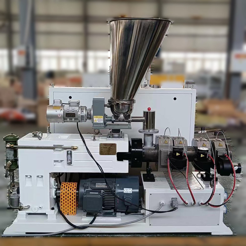 Laboratorium Mini Twin-Screw Compounding Conical Plastic Extruder ZS35/76 Kleine Double Screw Extruder Co-extrusie