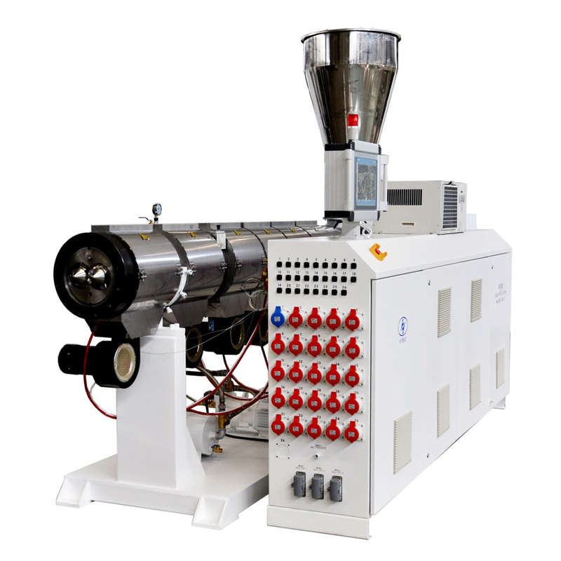 High Output efificint parallelle tweescrew extrusie HYPS90 L/D 28 parallelle dubbele schroef extruder