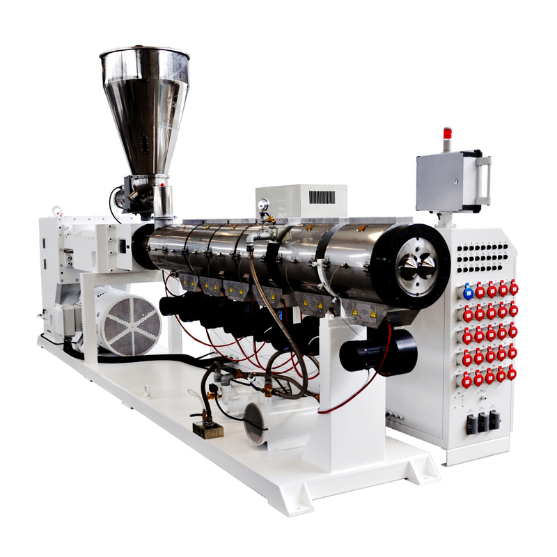 High Output efificint parallelle tweescrew extrusie HYPS90 L/D 28 parallelle dubbele schroef extruder