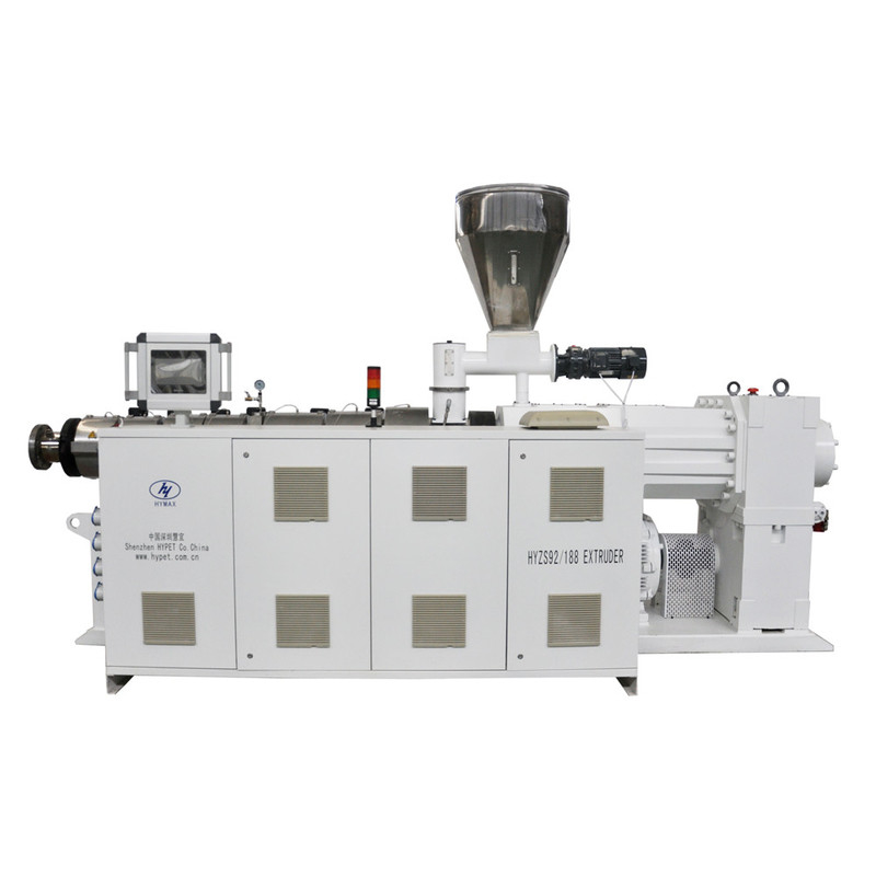 ZS95/188 110kw 1200kg/h Twin Conic Double Screw Plastic Extruder Verticale Style Gearbox Hoog koppel Voor PVC-materiaal