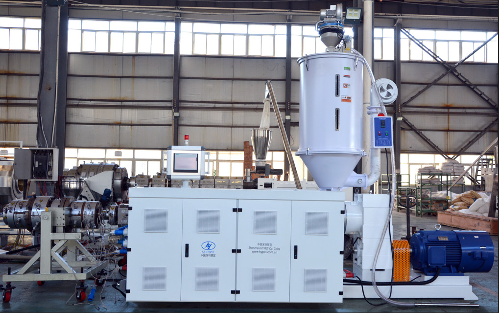 Hoog efficiënt extruderbuisprofiel Lijn PPR PE PVC extruder enkel schroef extruder HYSJ50/34 Motor 22kw 65kg/h