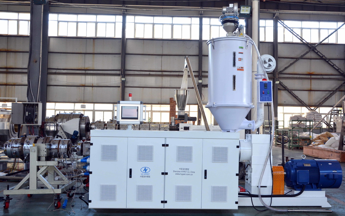 Inventor Delta PPR PPH Warm-Koud Water Pipe Extruder HYSJ90/34 110kw Met Servomotor