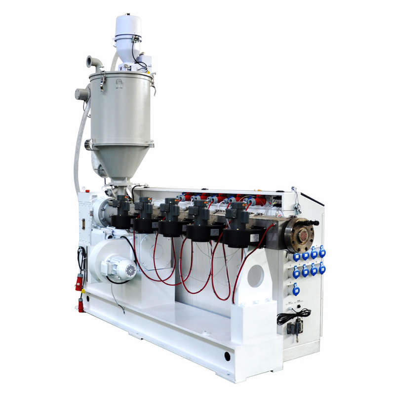 Eenvoudige schroef extruder Plastic co-extrusion PE PPR HDPE voor drie lagen buis SJ180/28 met motor 160kw en 530kg/h