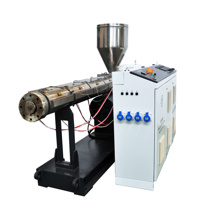 Afvalmateriaal gerecycled LDPE HDPE PP Plastic extrusion machine single screw Extruder SJ75/30 voor pellets buisprofiel