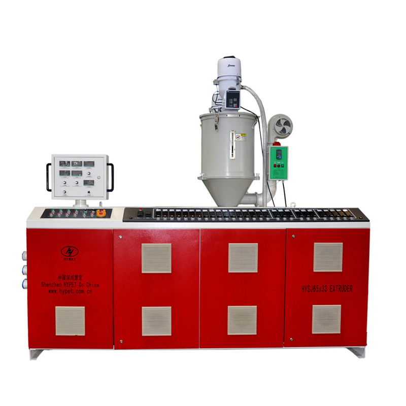 80 kg/uur Uitvoer Plastic Recycling Single Screw Extruder SJ65/28 met aarding