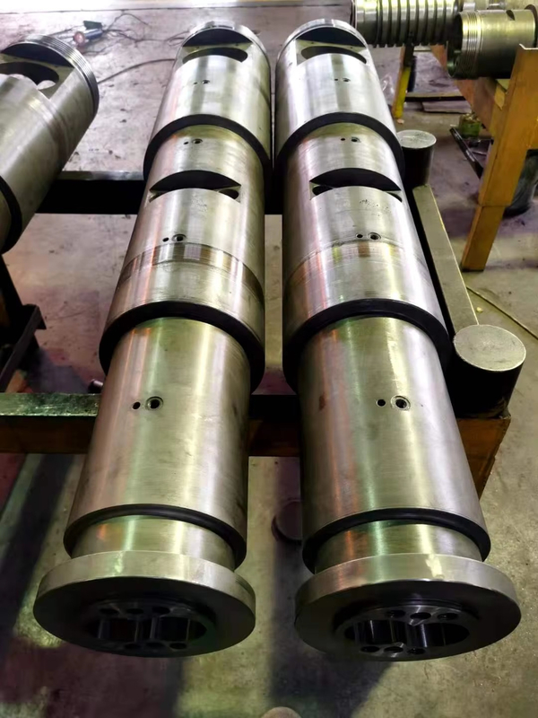 Plastic Extruder Koniek Twin Screw And Barrel / Bi-metal Screw And Barrel Voor Dubbele Twin Screw Extruders