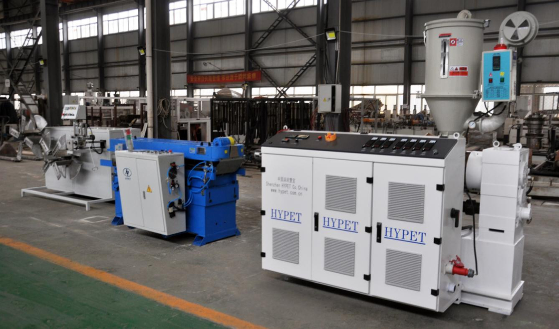 16-50mm PE/PVC enkelwand golfdraad elektrische draad golfdraad slang productielijn met extruder SJ65/28