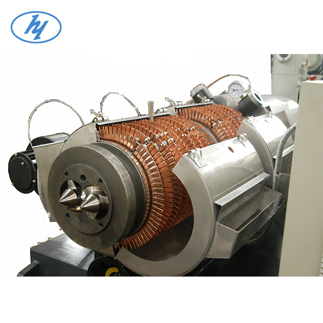 9*5*7.2m Dimentions Double Screw Extruder Machine with Heavy Duty Applications and PLC Control System