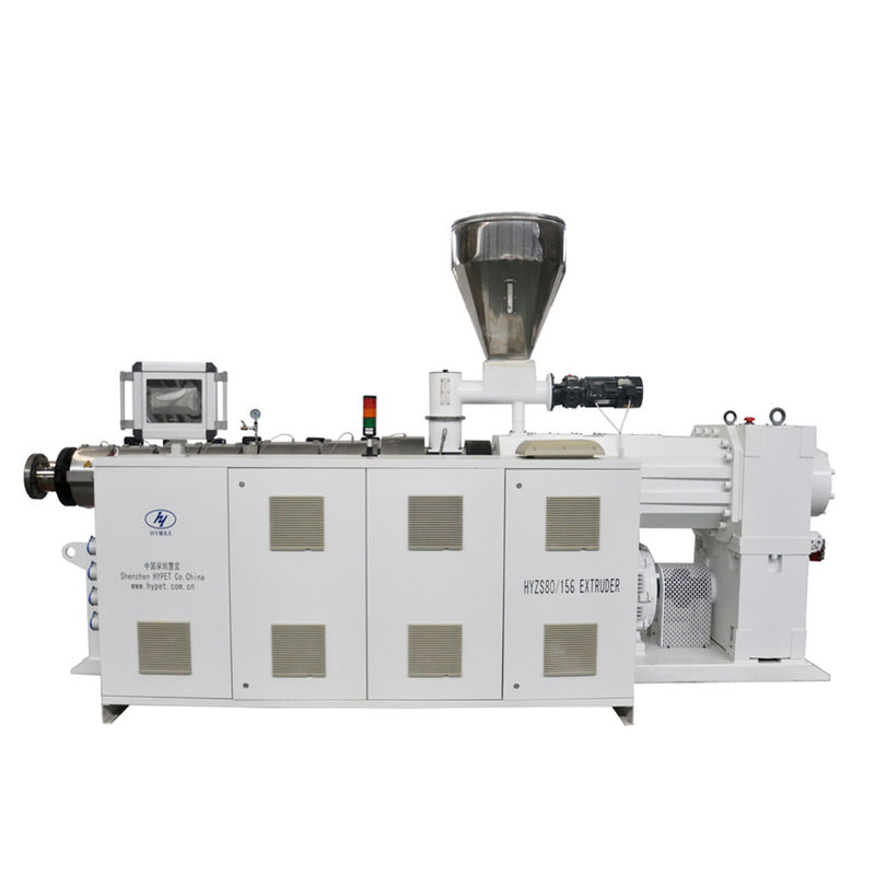 PVC-productieapparatuur voor tweeschroef-plastiek, dubbelschroef-extrudermachine HYZS80/156 met 55kw 550kg/h