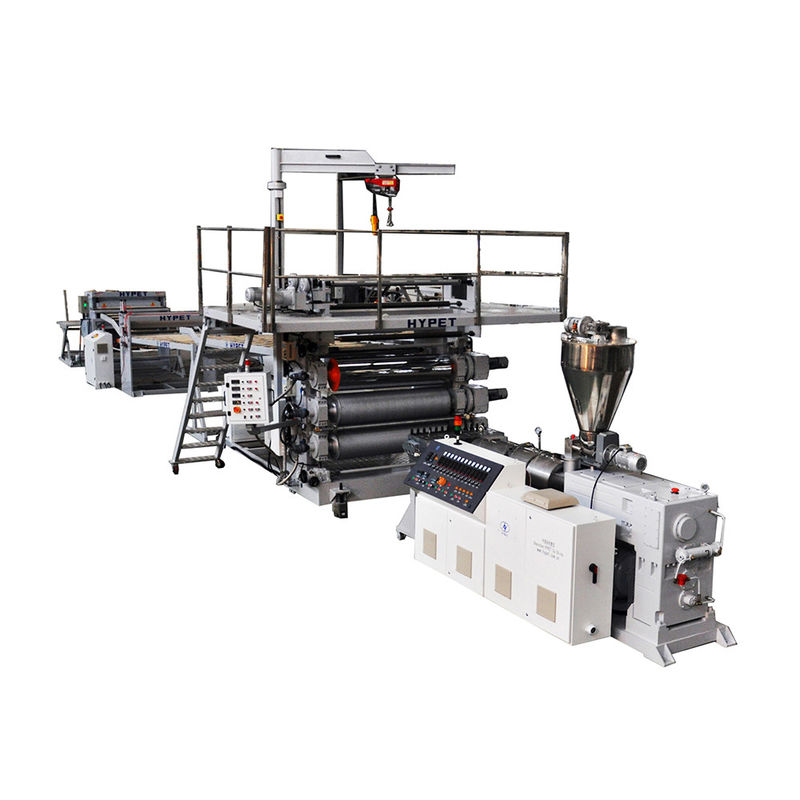 SPC-de Uitdrijvingslijn van de Vloerraad met Kegel Tweelingschroefextruder 95/192 Output 800k/h