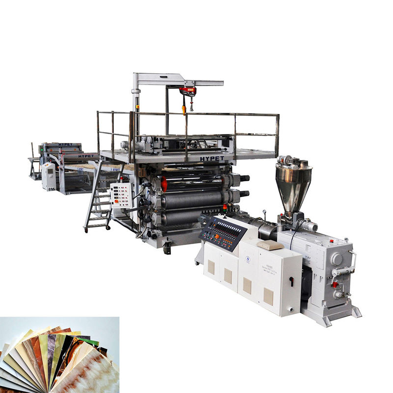 Kunstmatige Marmeren de Uitdrijvingslijn van het Steenblad met Kegel Tweelingschroefextruder 80/156 3m/Min 500 - 600KG/H