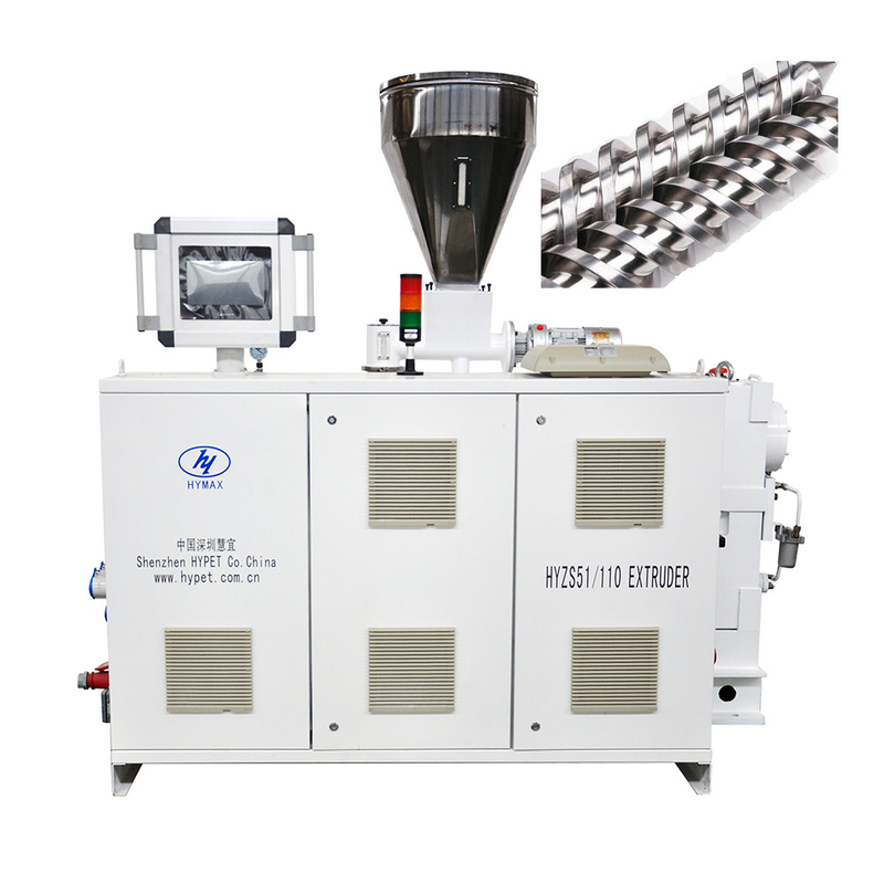 200 kg/uur HYZS51/110 Twin Screw Double Screw Extruder voor zachte harde PVC-producten