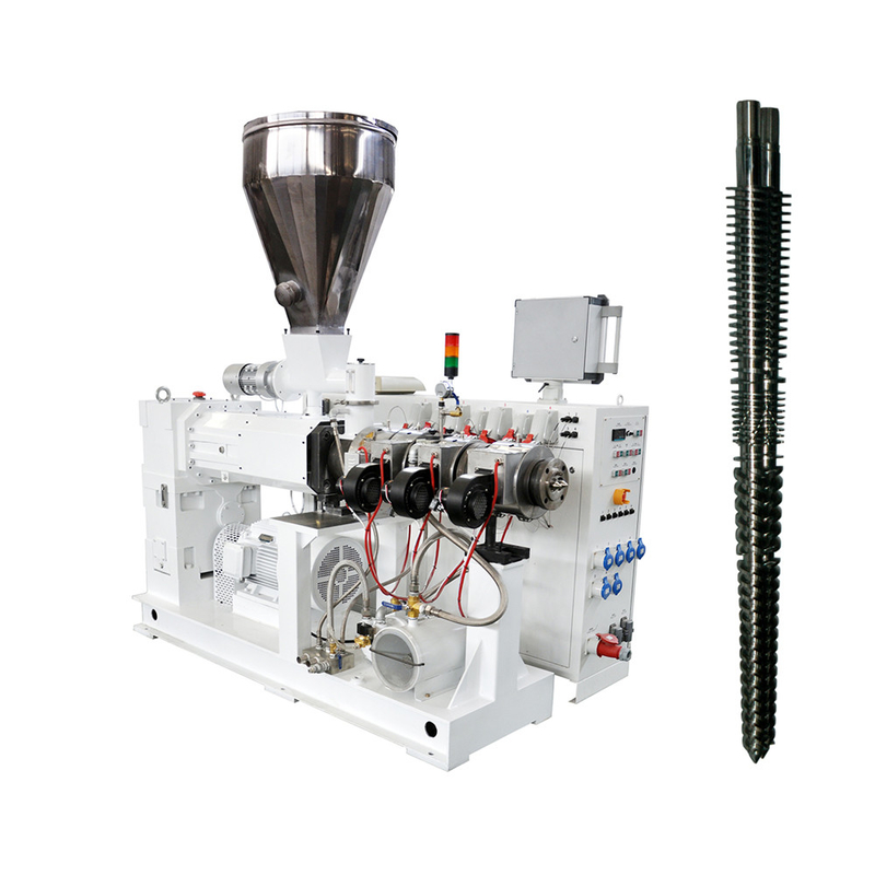 75kw motor PVC ZS80/173 Twin Screw Extruder voor Euro Tech Conic Uitgang 750kg/h